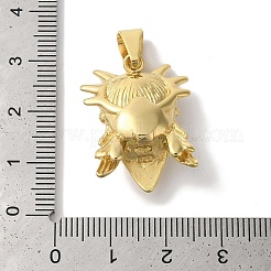 イオンプレーティング（IP）304ステンレスペンダント  自由の女神のチャーム  ゴールドカラー  26.5x20x10mm  穴：8.5x4.5mm&nbsp;STAS-Z075-10G