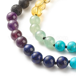 Gemstone Mala Beads Necklace&nbsp;X-NJEW-JN03814