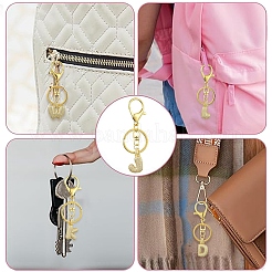 Brass Micro Pave Cubic Zirconia Keychain&nbsp;KEYC-YW00089-01