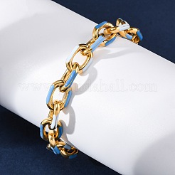 304 Stainless Steel Cable Chain Bracelets for Women&nbsp;BJEW-S162-03G