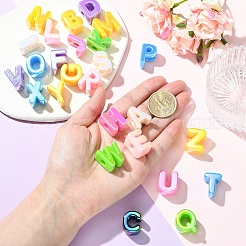 26Pcs 26 Styles UV Plating Opaque Acrylic European Beads&nbsp;OACR-YW0004-32
