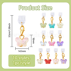 10Pcs 10 Colors PVC Mobile Dustproof Plugs&nbsp;HJEW-WH00166