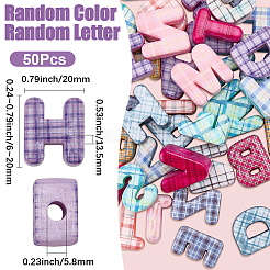 50Pcs Printed Opaque Acrylic European Beads&nbsp;MACR-SP0002-21C