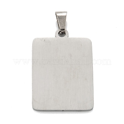 変色しない304ステンレススチールペンダント  アルファベットの長方形  文字.y  30x20x1.5mm  穴：3x6mm&nbsp;STAS-K216-48Y-P