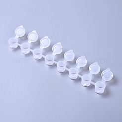 Plastic Paint Pots Strips&nbsp;LS-DIY-WH0156-99