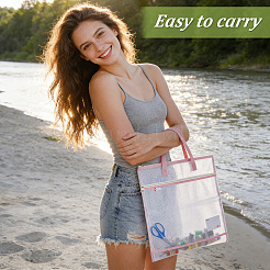 7Pcs 7 Styles PVC Double Layer Storage Tote Bags&nbsp;ABAG-DL0001-02