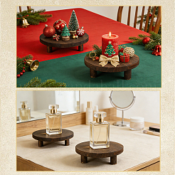 4Pcs 4 Styles Wood Display Riser Stands&nbsp;ODIS-WH0108-066
