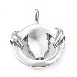 304 Stainless Steel Pendants&nbsp;STAS-G303-36AS