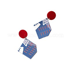 Easter Acrylic Dangle Stud Earrings&nbsp;FS-WG3F047-04
