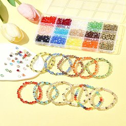 DIY Glass Beads Bracelets Jewelry Making Kit&nbsp;DIY-FS0007-70