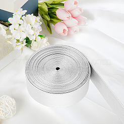 Puレザーリボン  バッグ用  ジュエリー作り  DIYクラフト  銀  1-1/8インチ（30mm）  約5.47ヤード（5m）/バンドル&nbsp;DIY-WH20011-93H-01
