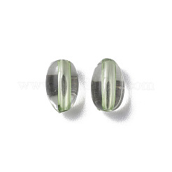 透明なアクリルビーズ  オーバル  薄緑  9.5x6mm  穴：1.5mm  約916個/229g&nbsp;LS-MACR-S373-134-T03