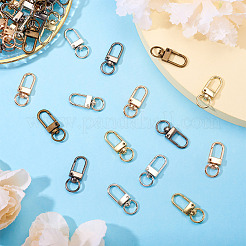 50Pcs 5 Colors Alloy Swivel Snap Hook Clasps&nbsp;FIND-TA0005-83