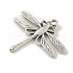 合金のチベット風チャーム  カドミウムフリー＆鉛フリー  アンティークシルバー  トンボ  21x24.5x2mm  穴：1.5mm&nbsp;FIND-U015-09AS