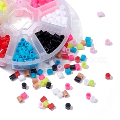 480個8色pediyメルティビーズヒューズビーズリフィル  チューブ  ミックスカラー  5x5mm  穴：3mm  60個/カラー&nbsp;DIY-YW0003-22