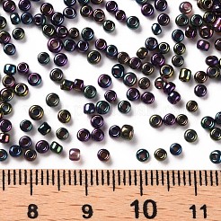 12/0 ガラスシードビーズ  アイリスラウンド  カラフル  2mm  穴：1mm  約30000個/ポンド&nbsp;SEED-A009-2mm-603