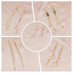 10Pcs 5 Styles Brass Chain Tassel Big Pendants&nbsp;KK-HY0003-69