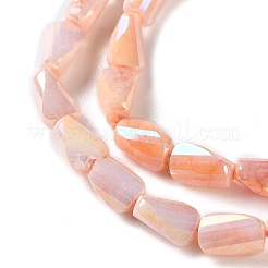 Ombre Effect Dyed Glass Beads Strands&nbsp;GLAA-I059-01F