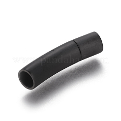 304ステンレススチール製バヨネット留め具  コラム  マットガンメタ色  28~28.7x7x8mm  穴：5mm&nbsp;STAS-I013-5mm-MB