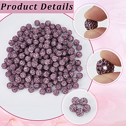 200Pcs Pave Disco Ball Beads&nbsp;RB-PA0001-11F