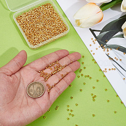 2000Pcs Brass Crimp Beads&nbsp;KK-ME0003-33G