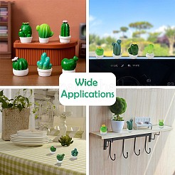 24Pcs 12 Styles Cactus Miniature Ornaments&nbsp;DJEW-CJ0001-25
