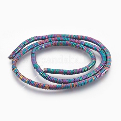 Electroplated Non-magnetic Synthetic Hematite Bead Strand&nbsp;G-E498-18B