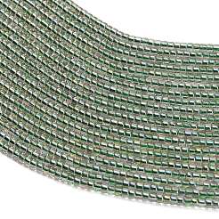 電気メッキガラスビーズセット  コラム  ダークシーグリーン  2~2.5x2mm  穴：0.6mm  約207~208個/連  14.13~14.29''（35.9~36.3センチメートル）&nbsp;GL-CBAA615-01K