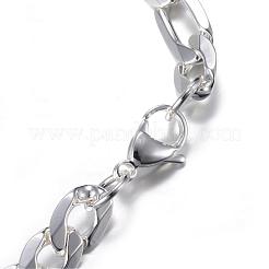 304 Stainless Steel Figaro Chain Bracelets&nbsp;BJEW-P064-14S