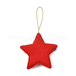 クリスマスパーティーアクセサリー  布製ペンダント装飾  スター  136x80x10.5mm&nbsp;FIND-U018-01A