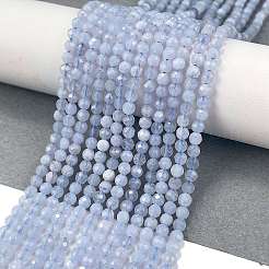 Natural Blue Lace Agate Beads Strands&nbsp;G-E411-12-3mm-01