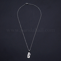 Non-Tarnish 201 Stainless Steel Pendants Necklaces&nbsp;NJEW-S105-JN665-45-1