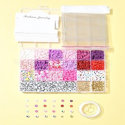 Handmade Polymer Clay Heishi Bead DIY Jewelry Kits&nbsp;DIY-FS0006-69