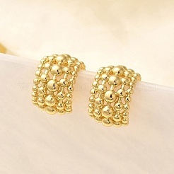 Rack Plating Brass Cuff Earring&nbsp;KK-B077-35G