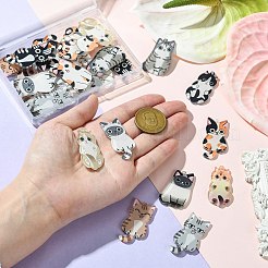 30Pcs 15 Styles Acrylic Pendants&nbsp;OACR-CJ0001-96