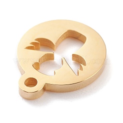 Ion Plating(IP) 304 Stainless Steel Charms&nbsp;STAS-Y002-15G