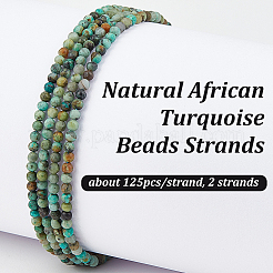 2 Strands Natural African Turquoise(Jasper) Beads Strands&nbsp;G-OC0005-62