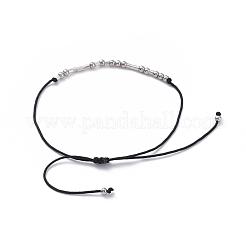 Unisex Adjustable Morse Code Bracelets&nbsp;BJEW-JB04988-04