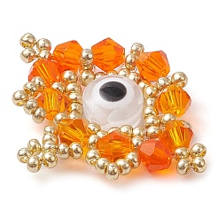 Seed Beads Beaded Charms&nbsp;PALLOY-MZ00344-04