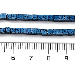 Electroplated Natural Lava Rock Beads Strands&nbsp;G-A256-B01-02G