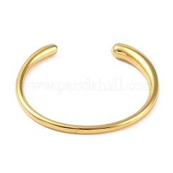 304 Stainless Steel Open Cuff Bangles for Women&nbsp;BJEW-M313-01G
