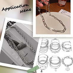 DIY Oxidation Aluminum Cable Chains Necklaces/Bracelets Making Kits&nbsp;DIY-SP0001-87B-S