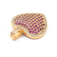 Eco-Friendly Brass Micro Pave Cubic Zirconia Pendants&nbsp;KK-K268-41G