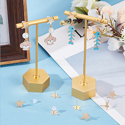 30Pcs Brass Stud Earring Findings&nbsp;KK-BBC0003-74