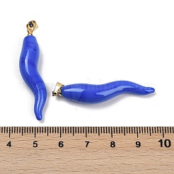 Handmade Lampwork with Brass Pendants&nbsp;KK-Q095-02A-04
