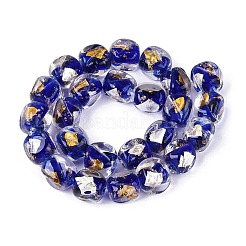 Handmade Gold & Silver Foil Glass Beads&nbsp;FOIL-Q003-01C