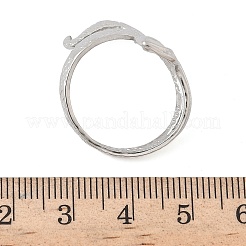 304 Stainless Steel Open Cuff Rings for Women&nbsp;RJEW-A079-06A-P