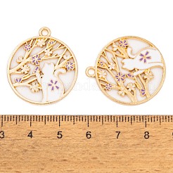 Rack Plating Alloy Enamel Pendants&nbsp;LS-FIND-A040-07A-02G