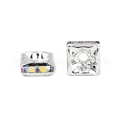 Brass Rhinestone Spacer Beads&nbsp;RSB071NF-02S