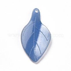 熱収縮プラスチックペンダント  葉  24x13x1mm  穴：1mm&nbsp;SACR-E002-12